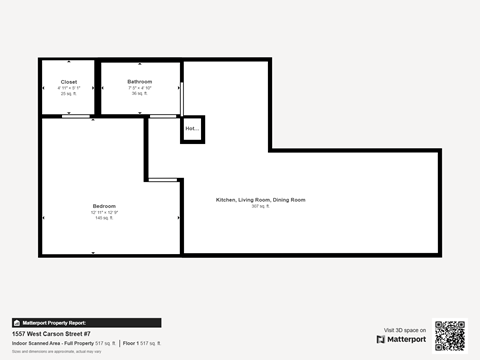 a schematic diagram of the floor plan of the residence